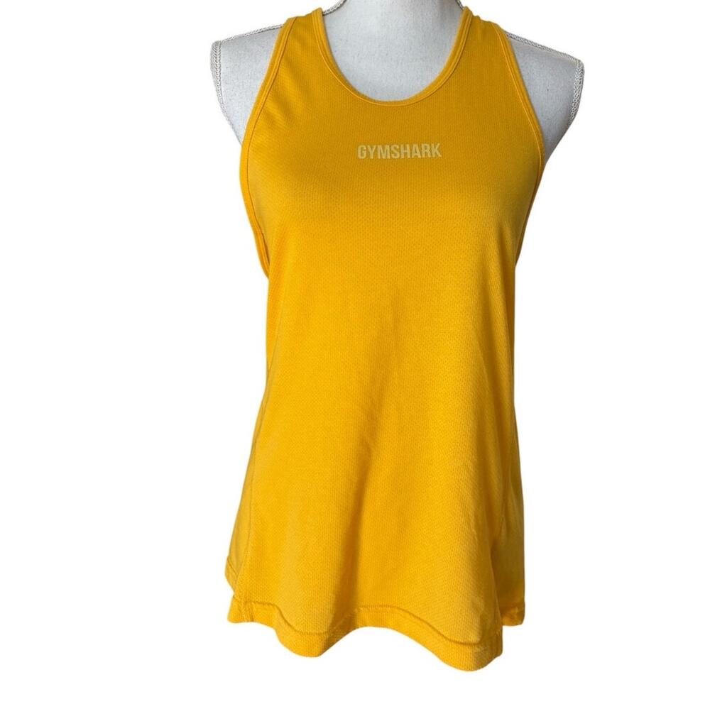 Gymshark Yellow Racer Back Tank Small
